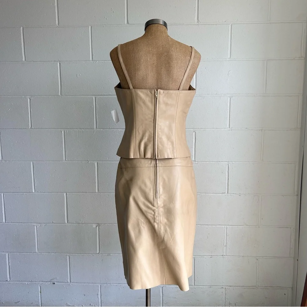 Vintage leather skirt set - Picture 2 of 2